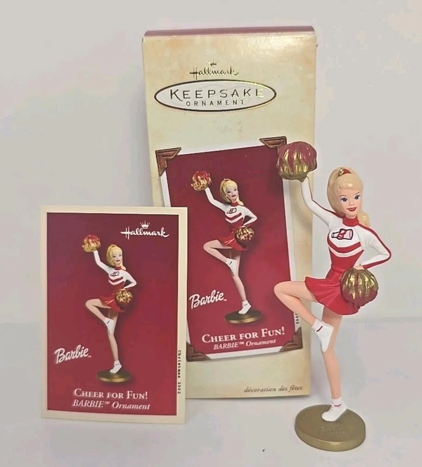 Product image for 2002 Hallmark Barbie Ornament Cheer For Fun! Christmas U107/8306
