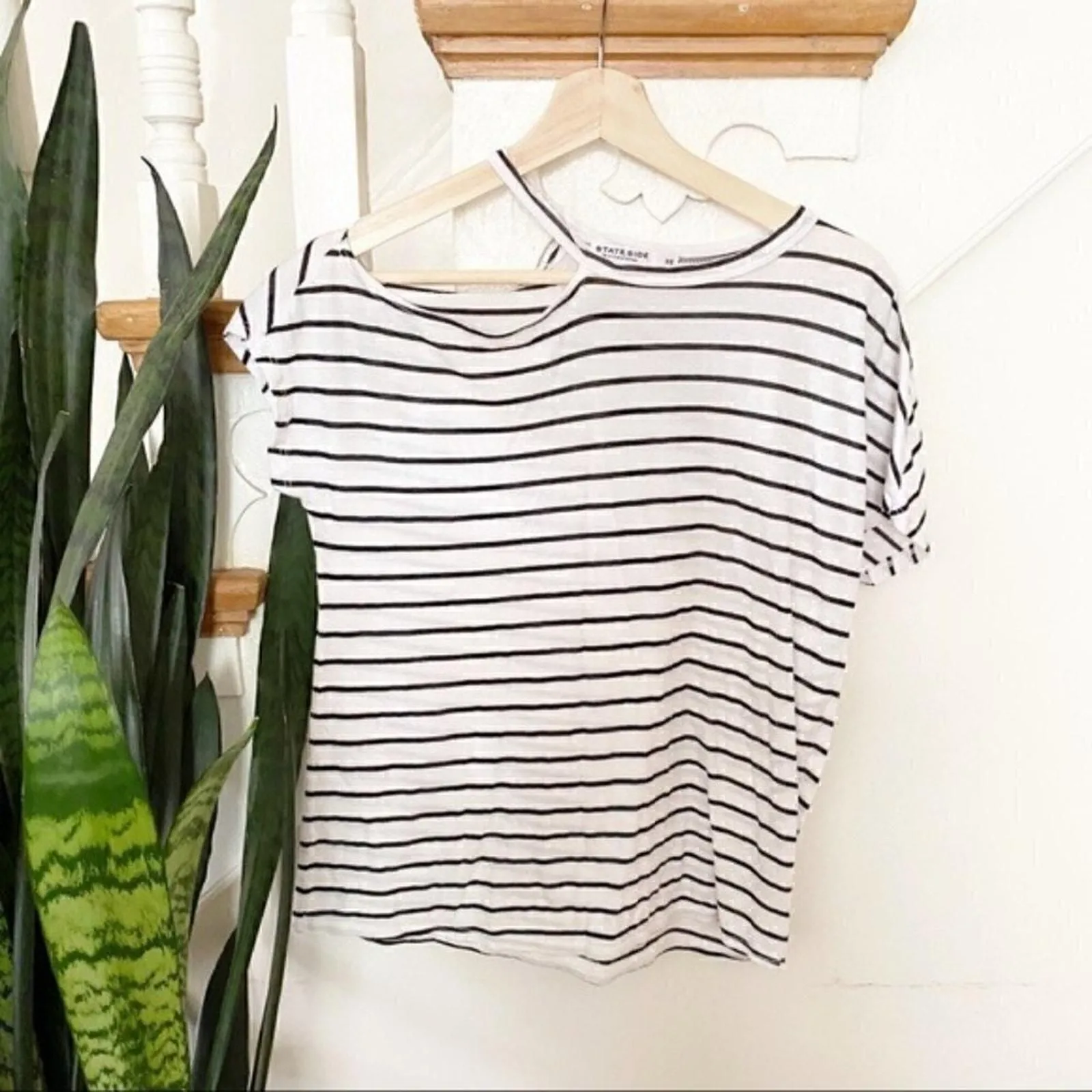 Product image for Stateside striped pattern cutout detail shirt XS - new-without-tags - Stateside
