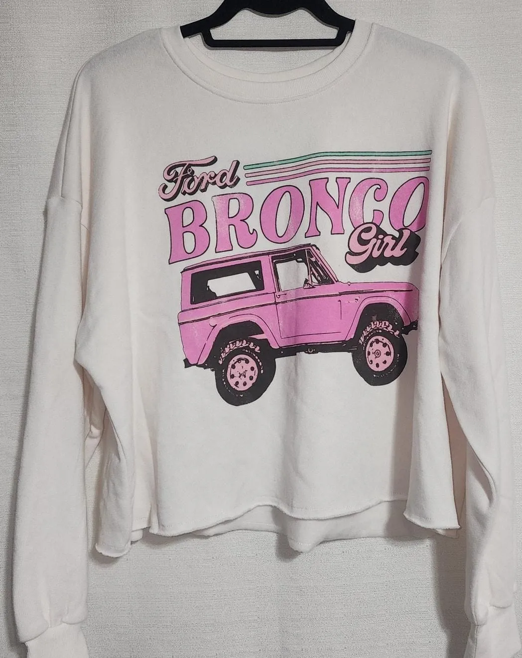 Product image for Ford Bronco women's faded sweatshirt Large Crop-top - new-with-tags - Ford