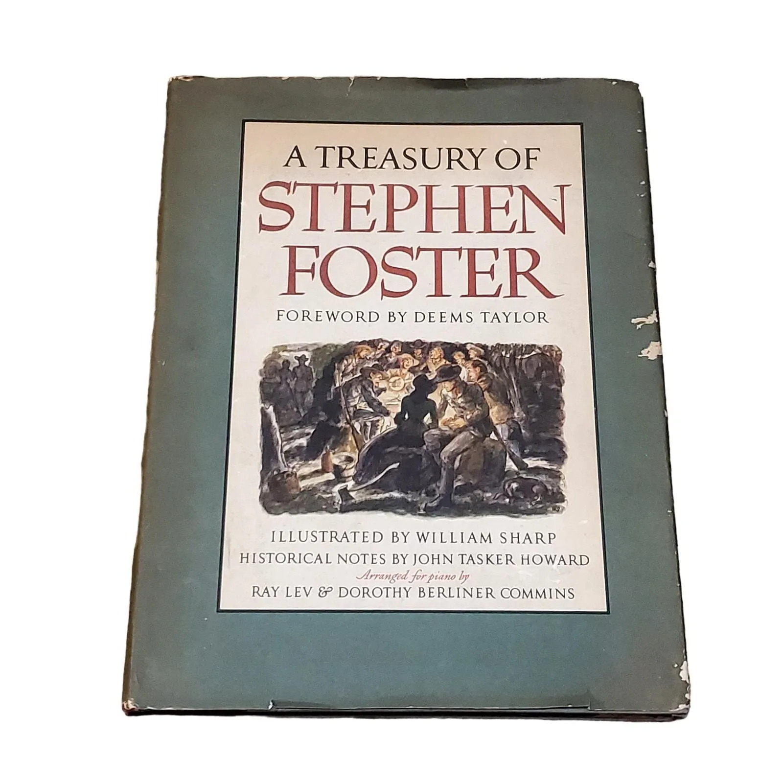 Product image for A Treasury of Stephen Foster 1946 1st Printing HC Dust Cover Vtg Song Book - good