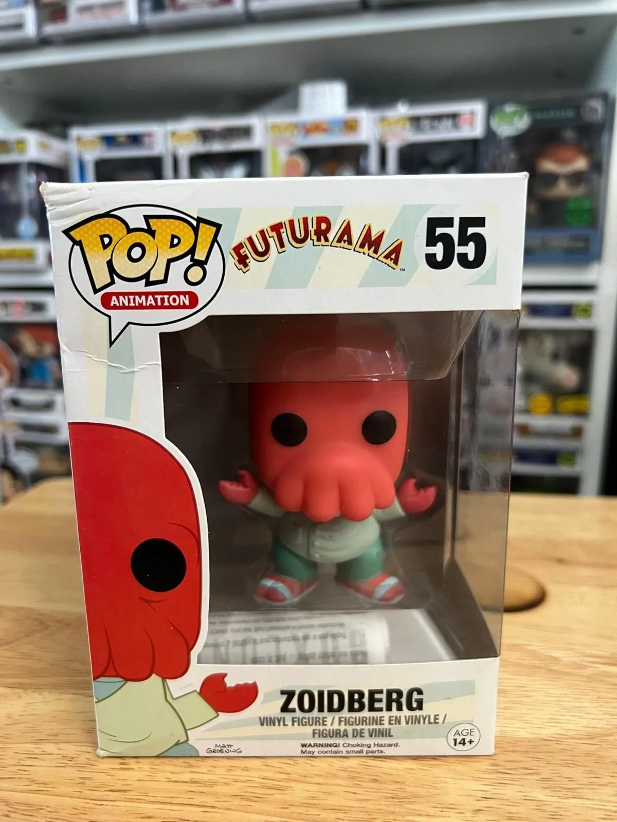 Product image for VAULTED Zoidberg Futurama Funko Pop #55 Animation TV Television Show Dr. Doctor