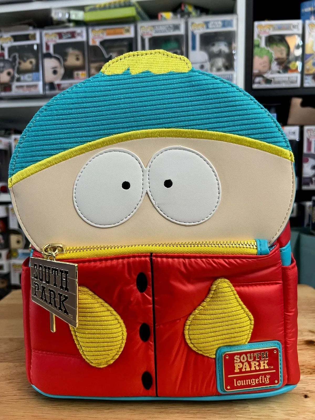 Product image for Loungefly South Park Cartman Puffer Mini Cosplay Backpack Animation Cartoons Bag