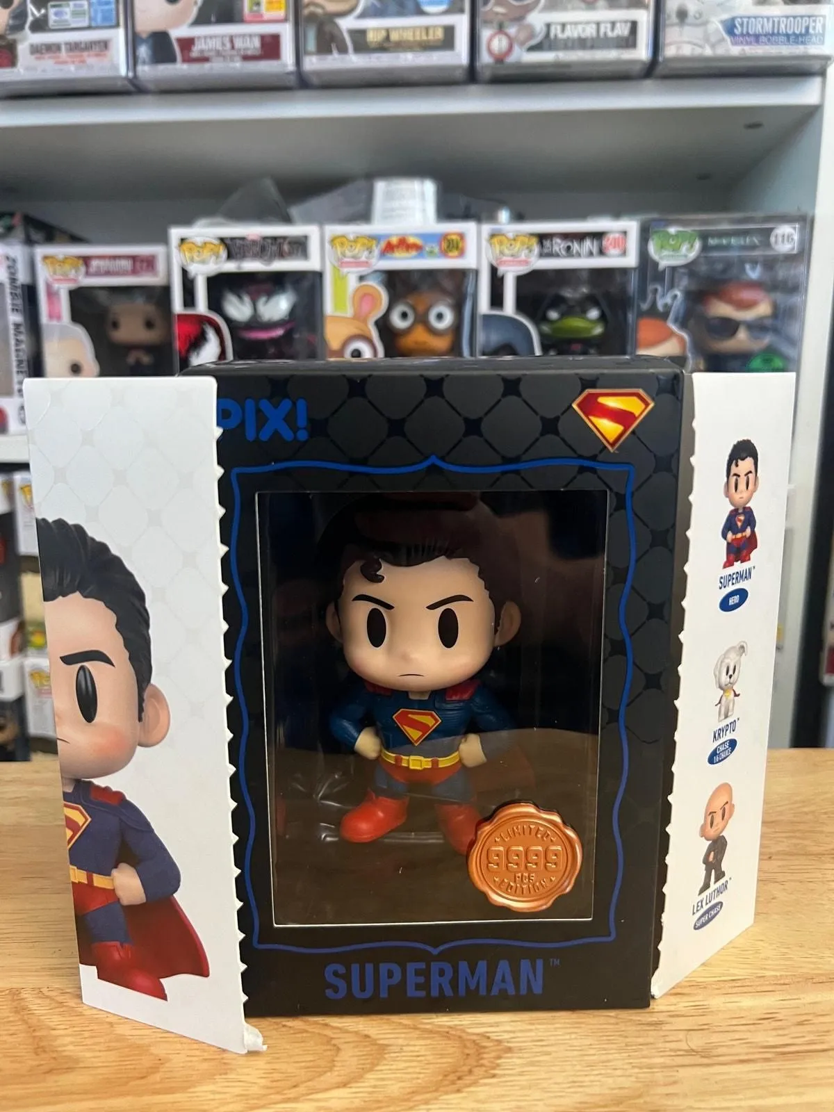 Product image for EXCLUSIVE LE 9999 PIECE Superman Thrilljoy Vinyl Figure DC Comics Movies Pcs