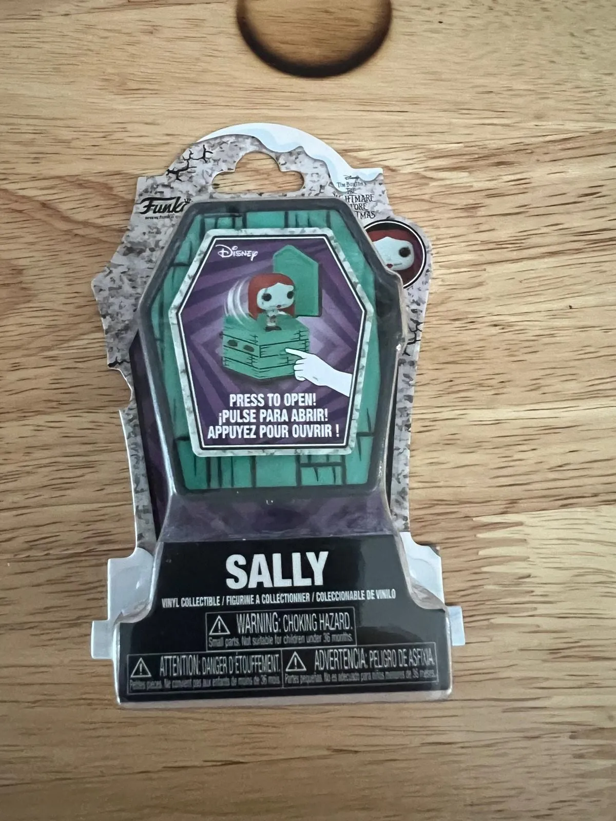 Product image for Sally Nightmare Before Christmas Coffin Funko Pocket Pop Disney NBC Movie Burton