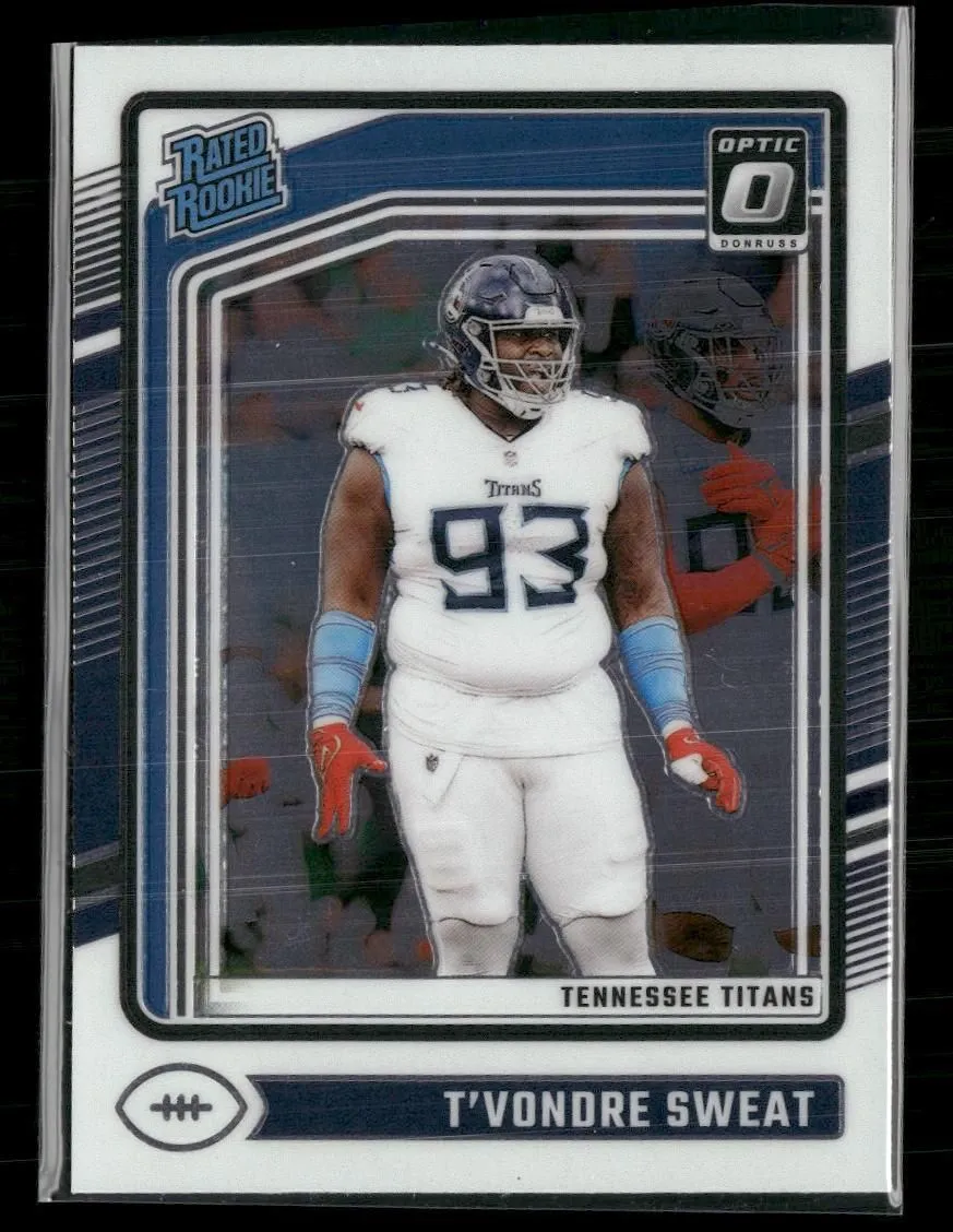 Product image for 2024 Donruss Optic #295 T'Vondre Sweat Tennessee Titans Rookie