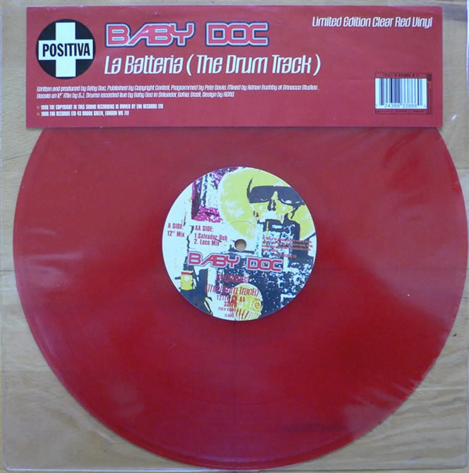 Product image for Baby Doc - La Batteria (The Drum Track) (12", Ltd, Red)