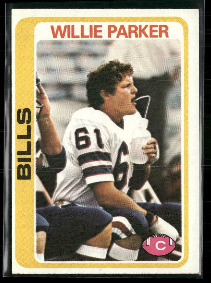 Product image for 1978 Topps #176 Willie Parker Buffalo Bills Rookie