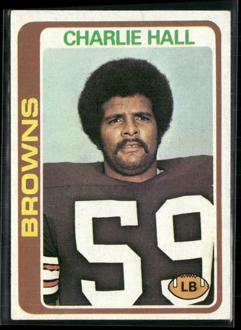 Product image for 1978 Topps #157 Charlie Hall Cleveland Browns