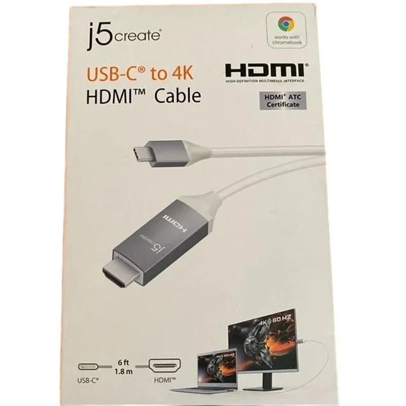 Product image for HDMI Usb-C to 4K HDMI Cable - brand-new