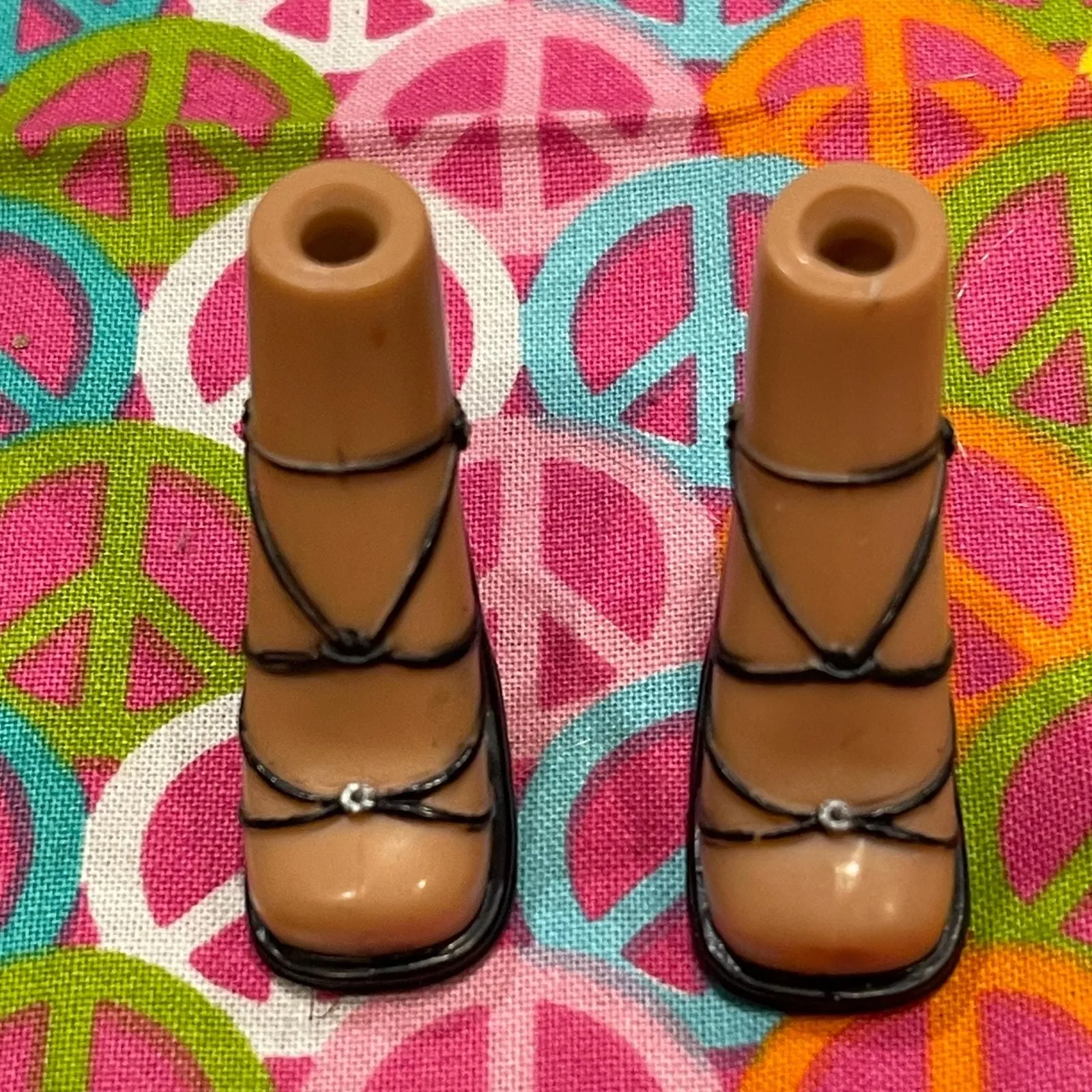 Product image for Bratz Footwear Black High Heel Sandal Criss-Cross Straps