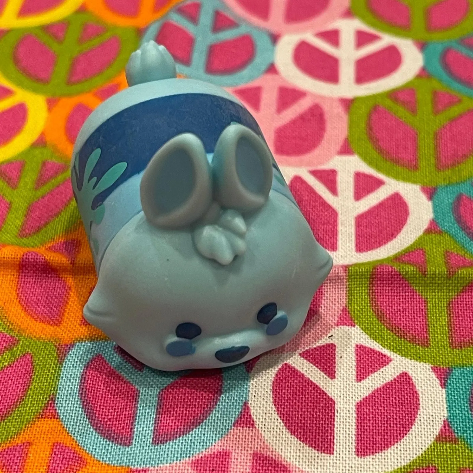 Product image for Powder Blue Bunny Rabbit Disney Tsum Tsum Vinyl Figure - Splatter Splash Paint