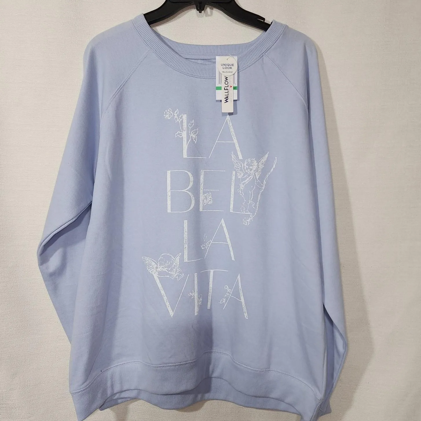 Product image for LA BELLA VITA Sweatshirt women's large by WALLFLOWER Faded - new-with-tags - Wallflower