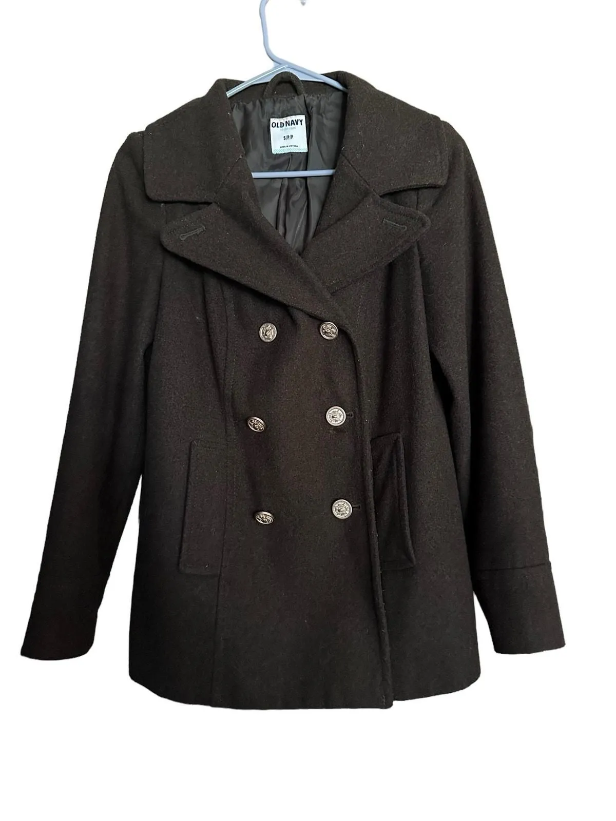 Product image for Old Navy Green Jacket with Gold Buttons Size Small - pre-owned---good - Old Navy