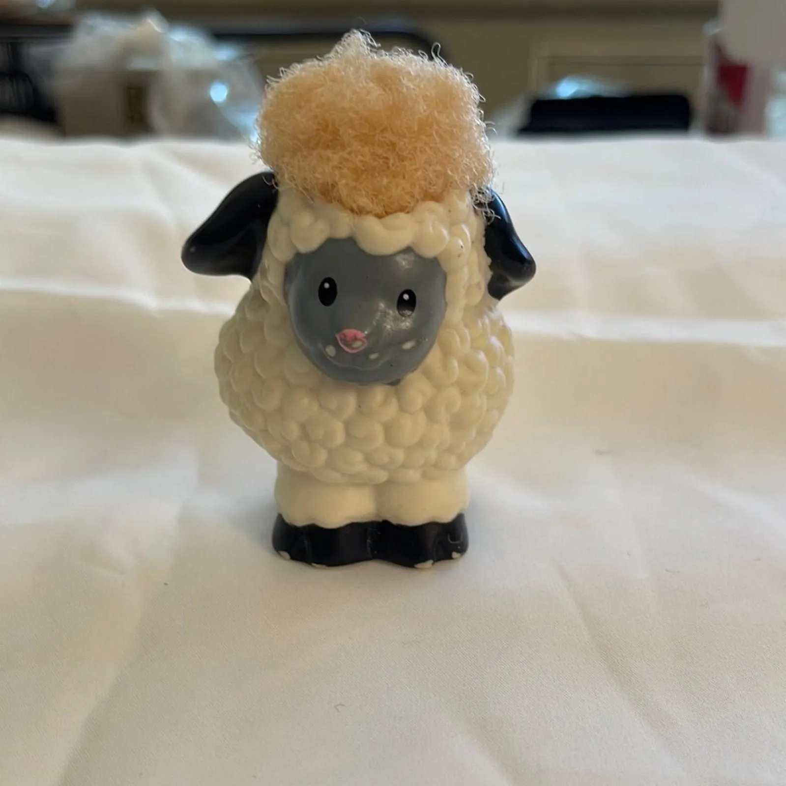 Product image for Mattel Fisher Price Little People Sheep Hair Animal Figure #64 (Pre-Owned)