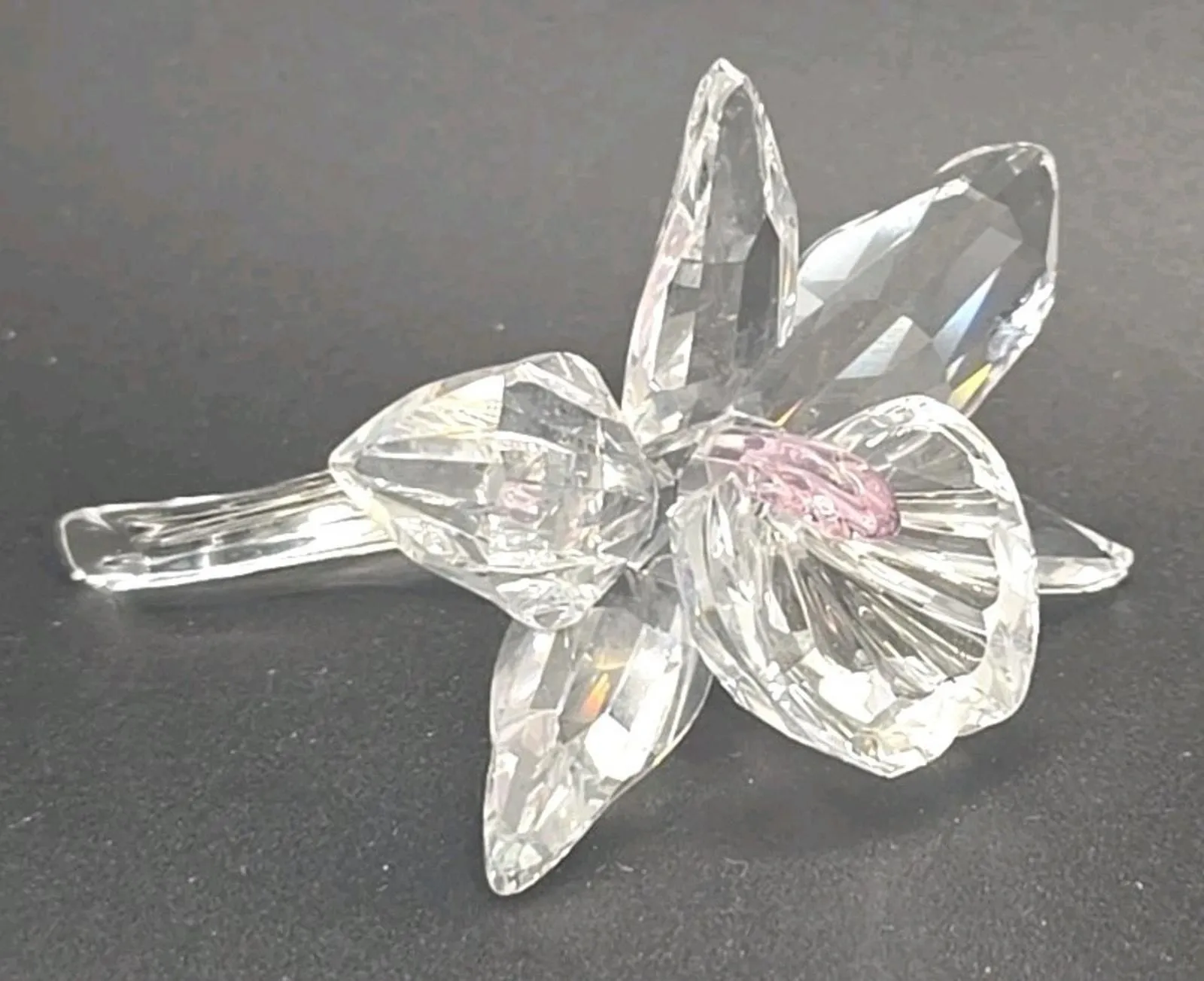 Product image for Swarovski Crystal Orchid Light Pink Center Figurine No Box PB24