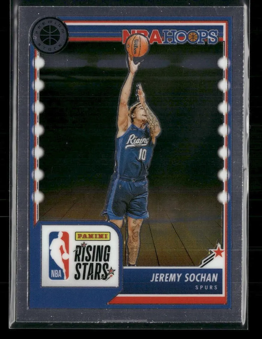 Product image for 2023-24 Hoops Premium Stock #296 Jeremy Sochan San Antonio Spurs