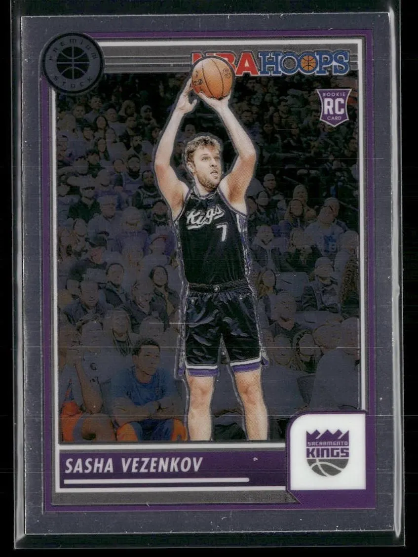 Product image for 2023-24 Hoops Premium Stock #157 Sasha Vezenkov Sacramento Kings