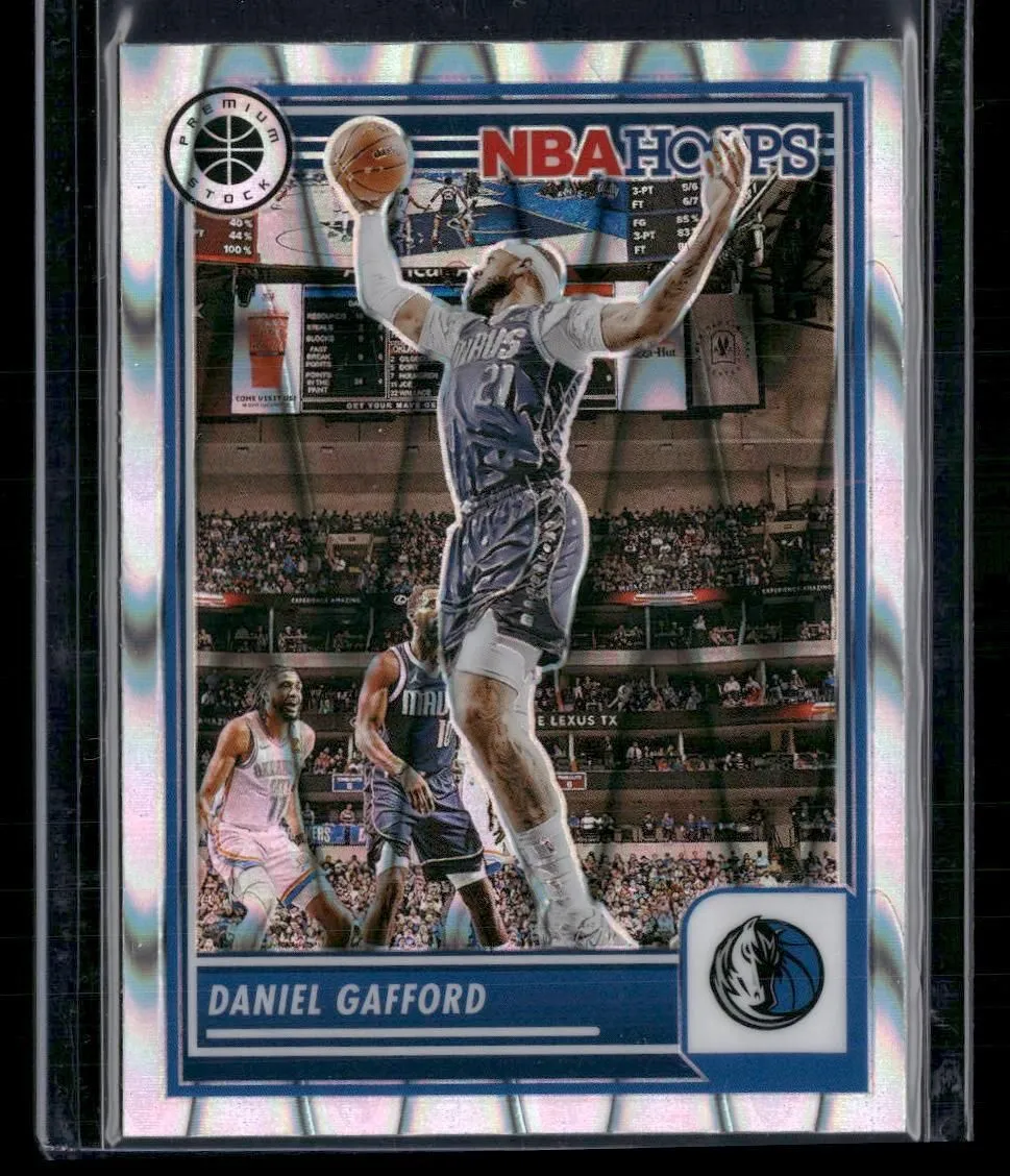 Product image for 2023-24 Hoops Premium Stock #167 Daniel Gafford Seismic Prizm Dallas Mavericks