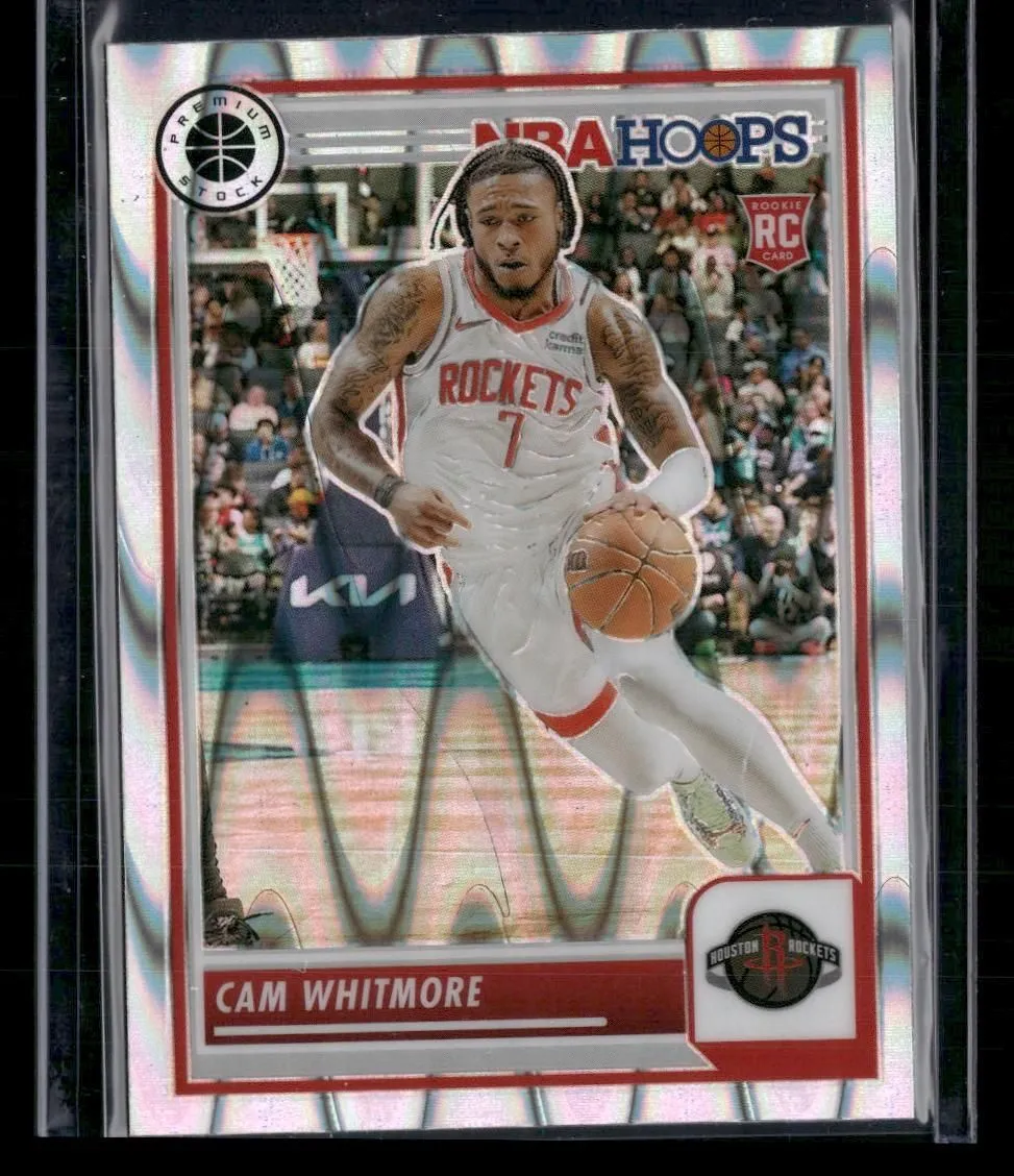 Product image for 2023-24 Hoops Premium Stock #109 Cam Whitmore Seismic Prizm Houston Rockets