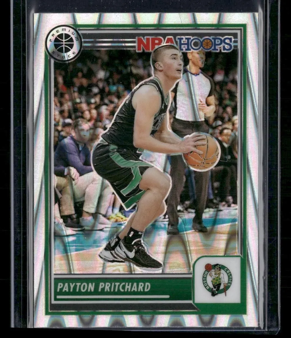 Product image for 2023-24 Hoops Premium Stock #181 Payton Pritchard Seismic Prizm Boston Celtics
