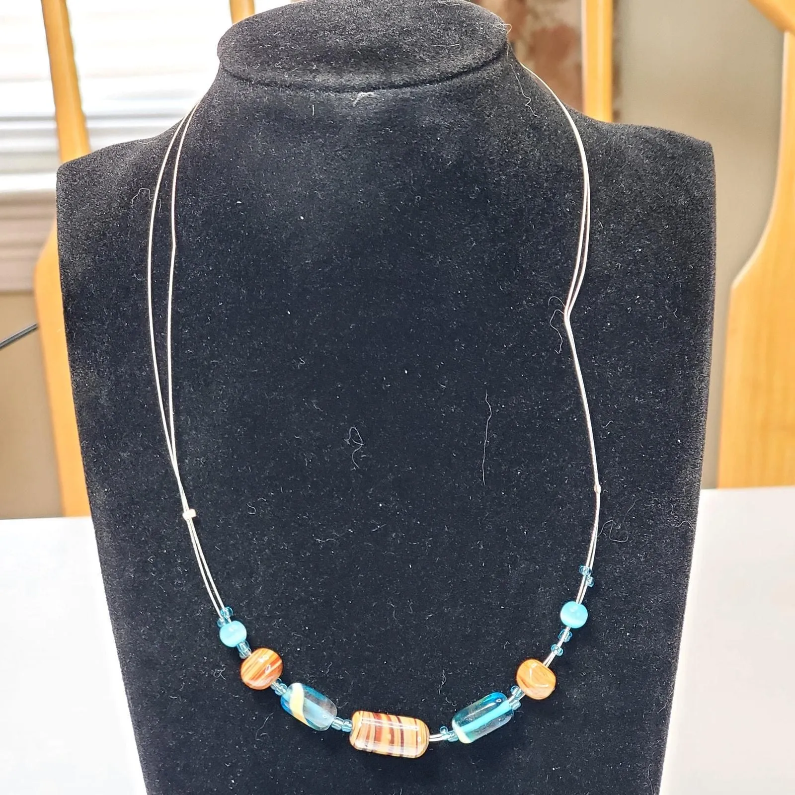 Product image for Claires Beaded Necklace Retro 16" Vtg - Necklace - 16" - pre-owned---excellent