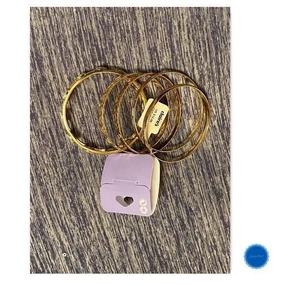 Product image for Gold Textured Bangle Bracelets