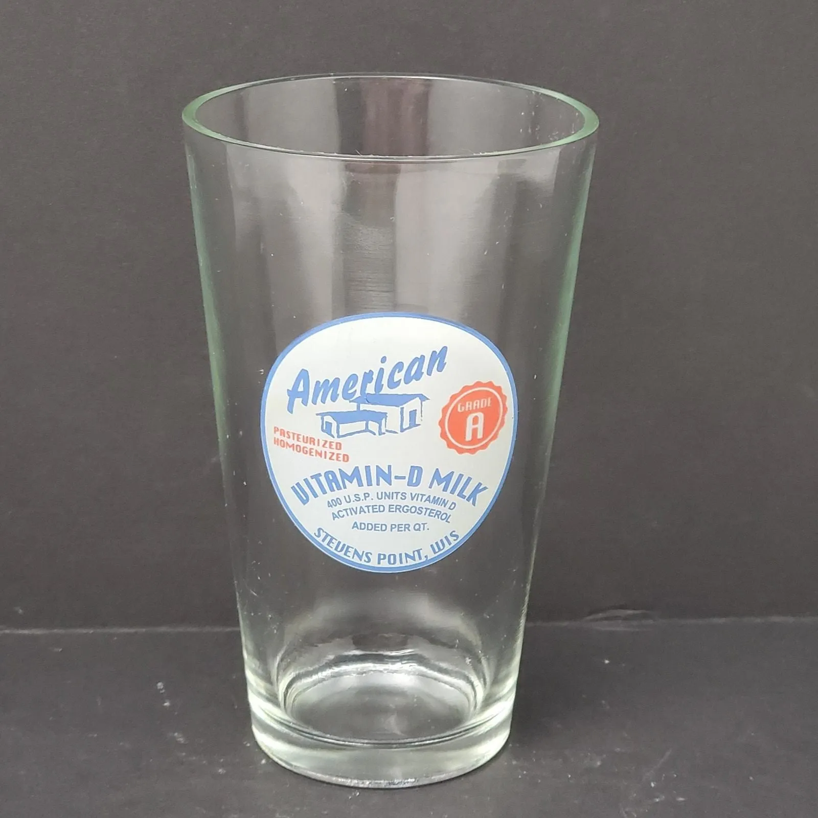 Product image for American Vitamin-D Milk Grade A 16 oz Cup Tumbler Stevens Point Wis
