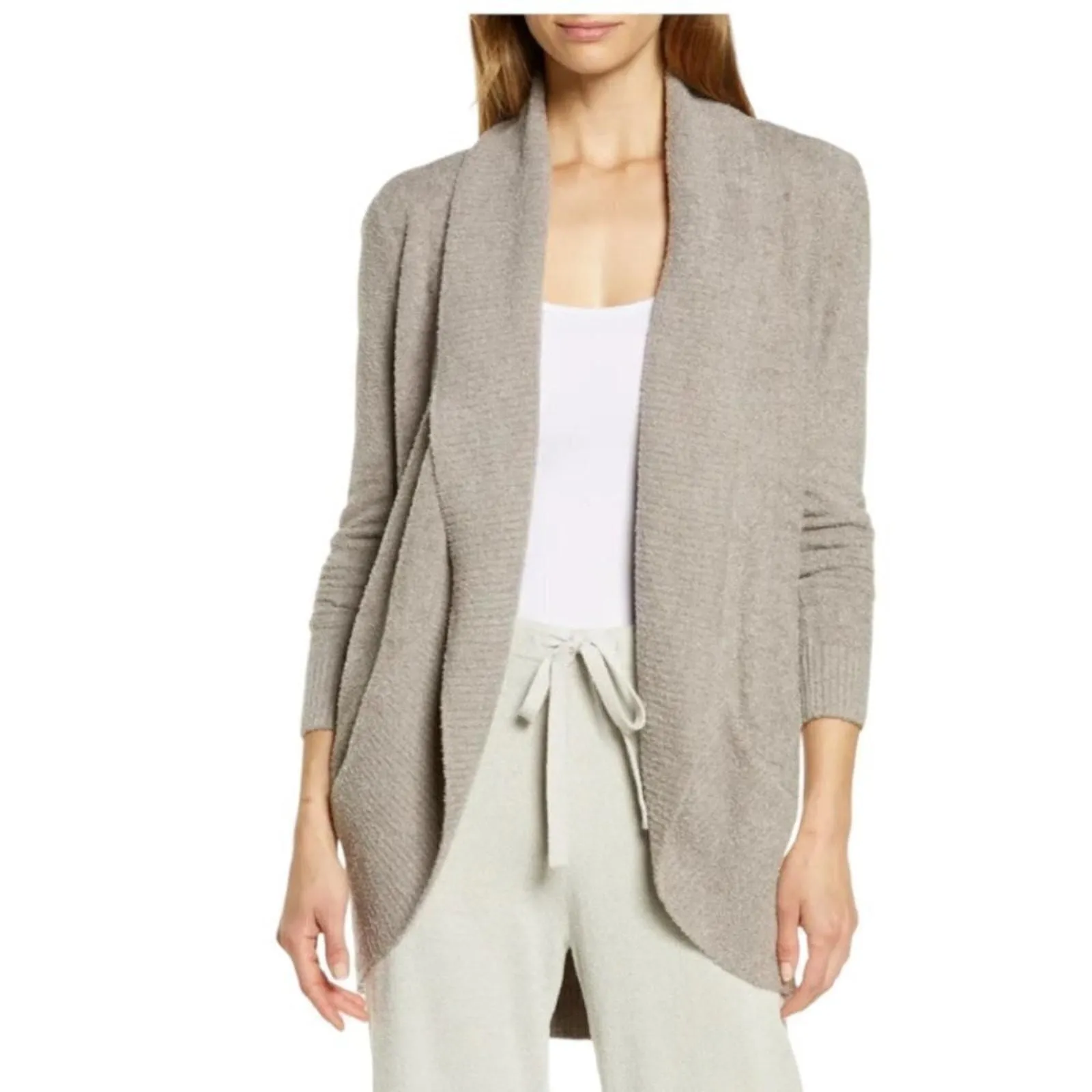 Product image for Barefoot dreams Long Sleeve Shawl Collar Circle Cardigan Sweater Size XS/S - new-without-tags - Barefoot Dreams