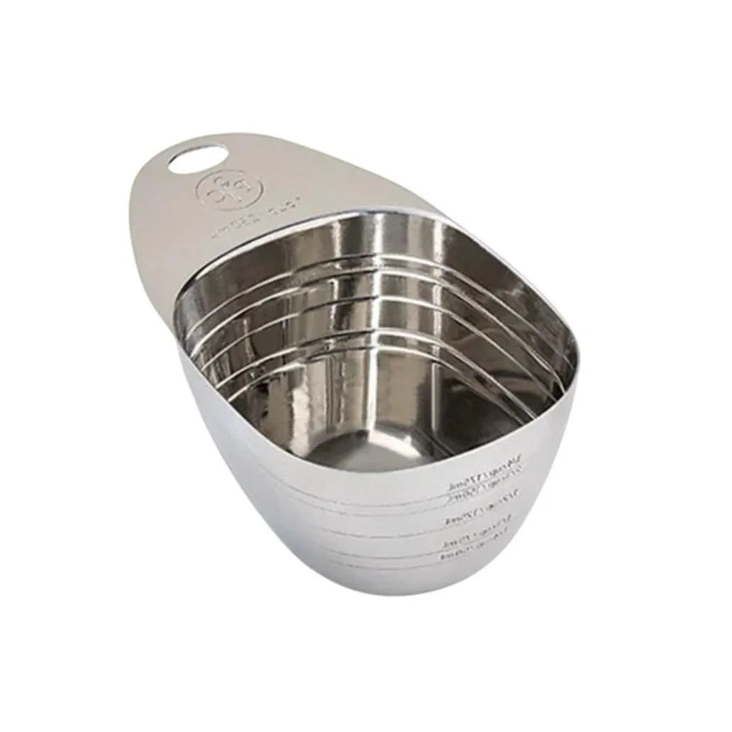 Product image for NEW Pampered Chef Large Stainless Steel Measuring Scoop Item # 101126 - new-with-box