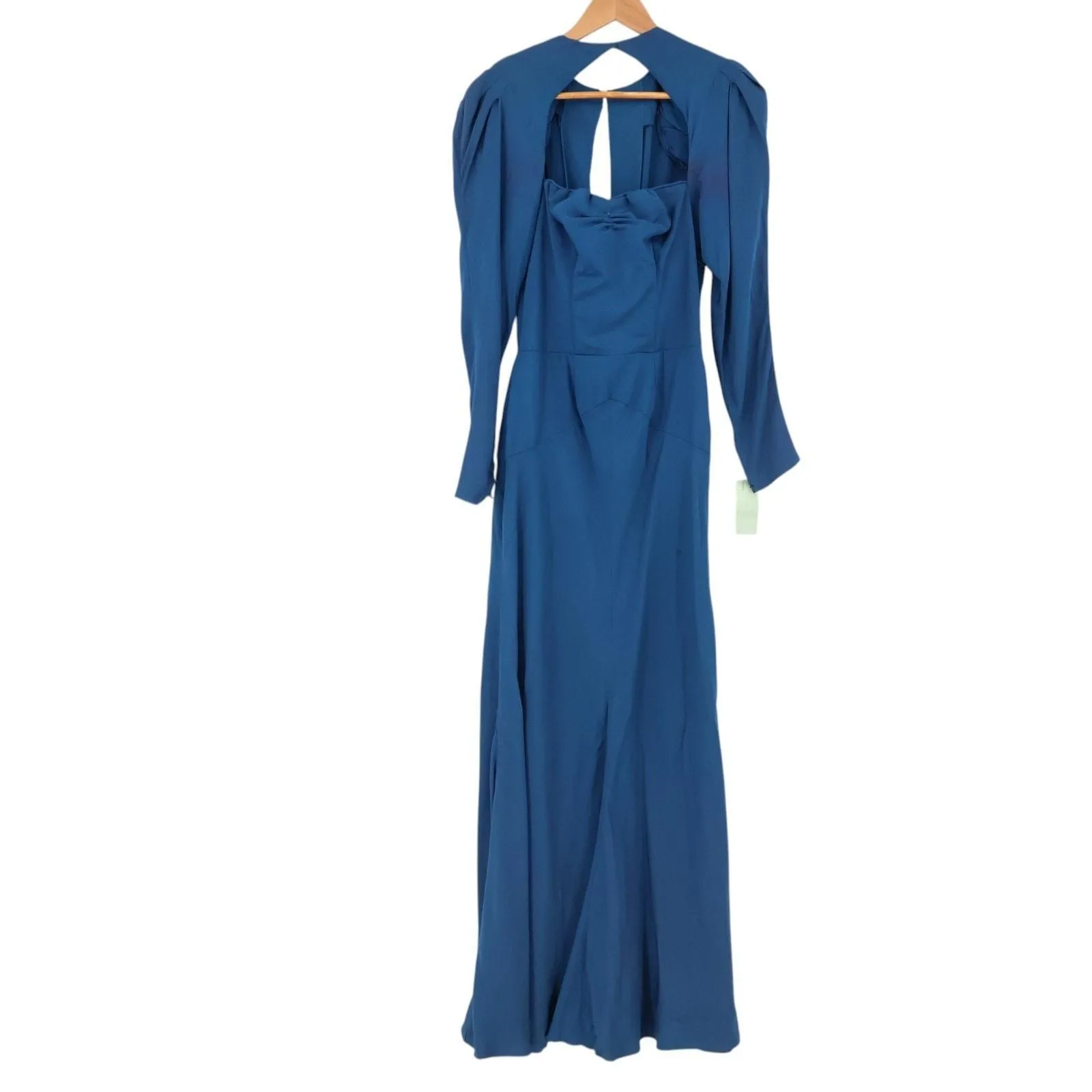 Product image for Vintage 1940s Teal Blue Evening Gown Handmade Costume Period Theatre Size XS - pre-owned---good - Handmade