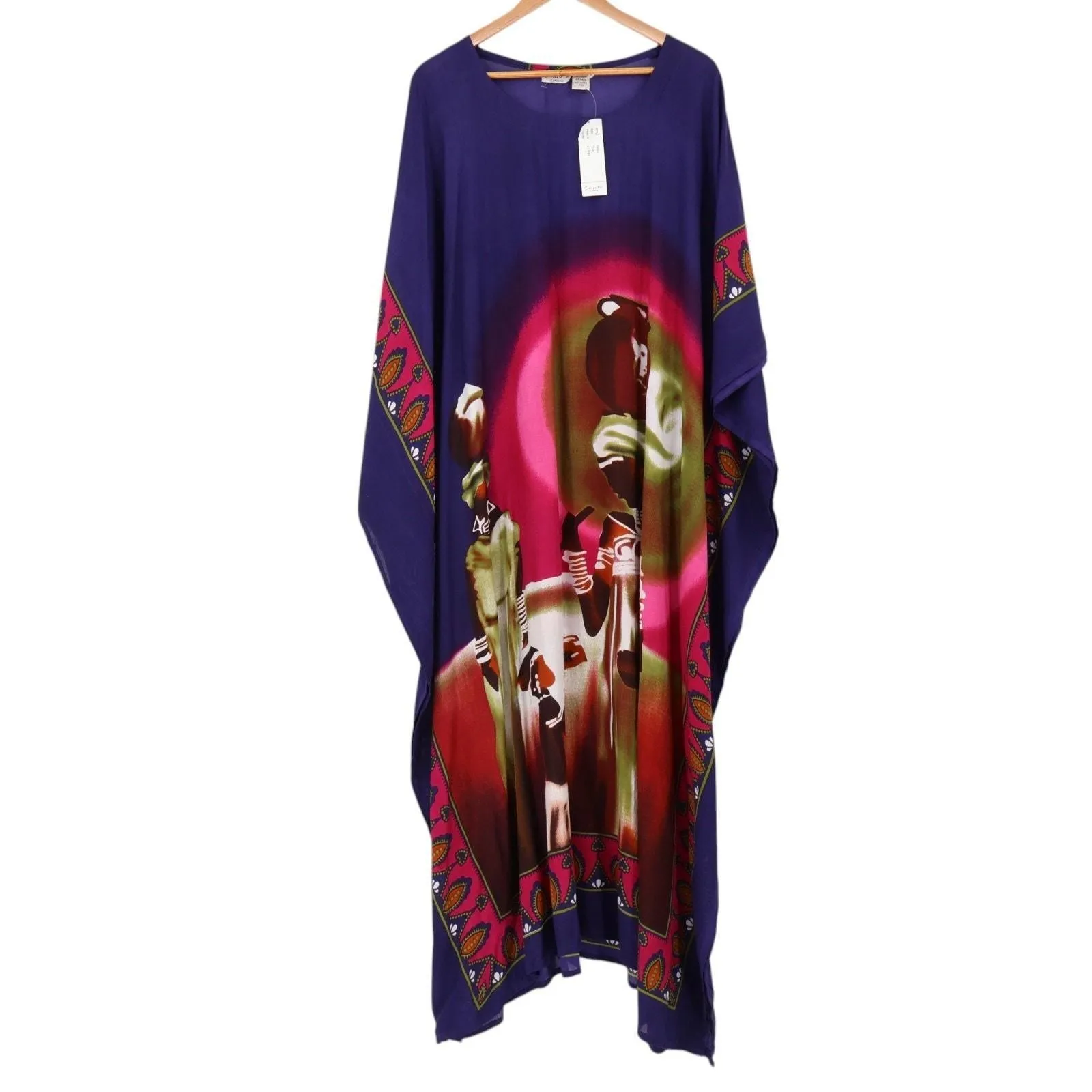 Product image for NWT Santé Kaftan Dress Mumu Beachy Poolside Vacation Resort Cruise One Size - new-with-tags - Sante Classics