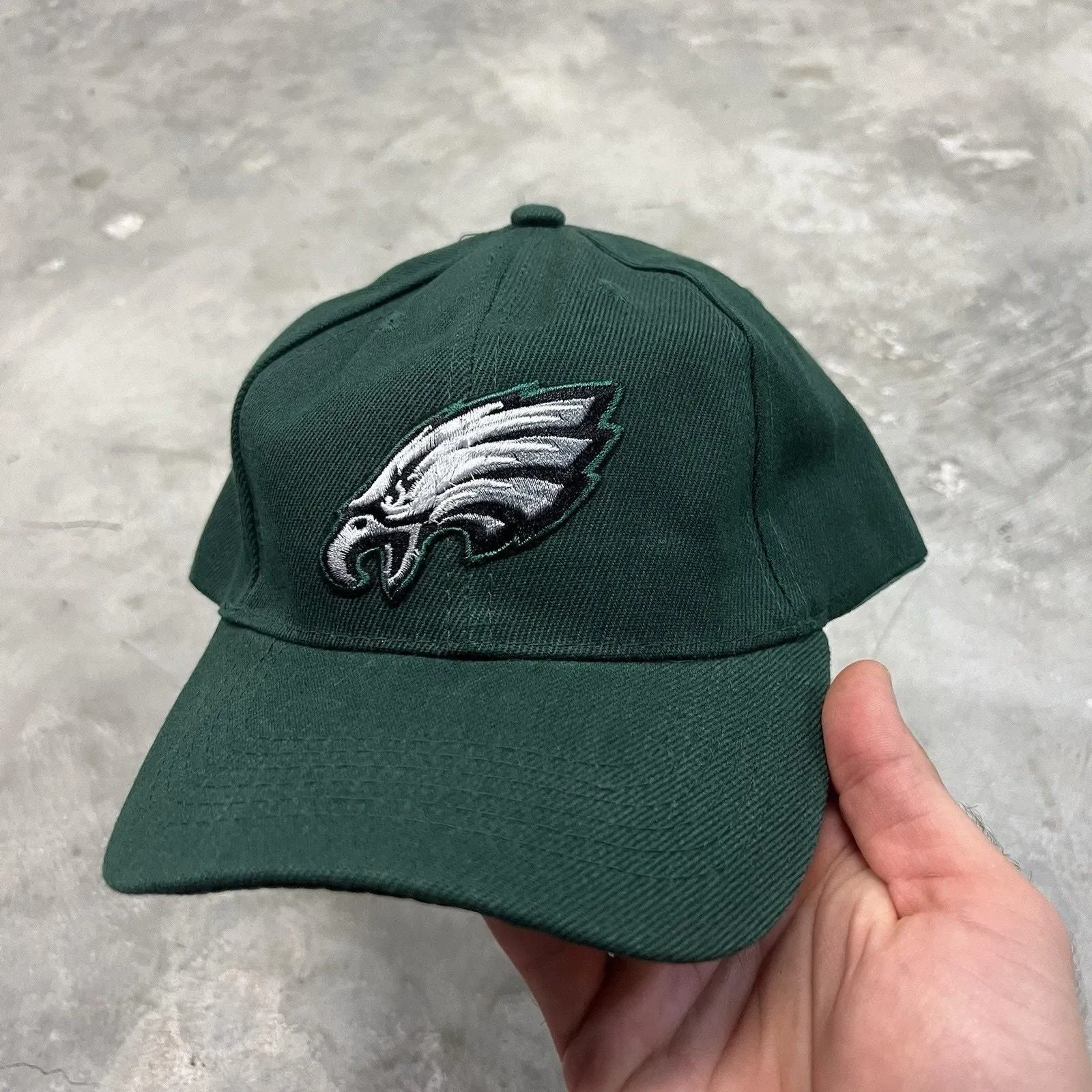 Product image for VINTAGE Philadelphia Eagles Cap Hat Mens Adjustable Green NFL Football y2k Birds - No Brand