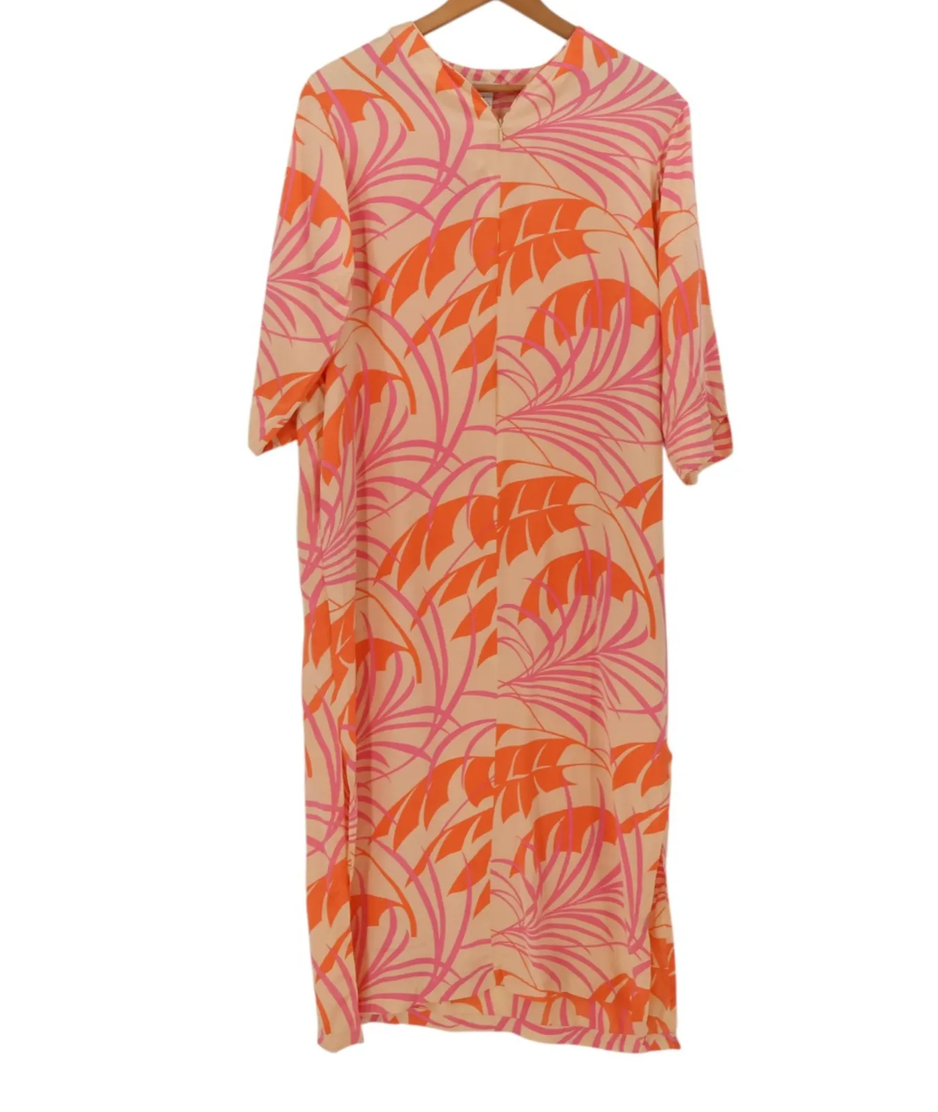 Product image for Vintage Neiman Marcus Silk Loungewear Dress Robe Luxury Resort Tropical Size XS - Neiman Marcus