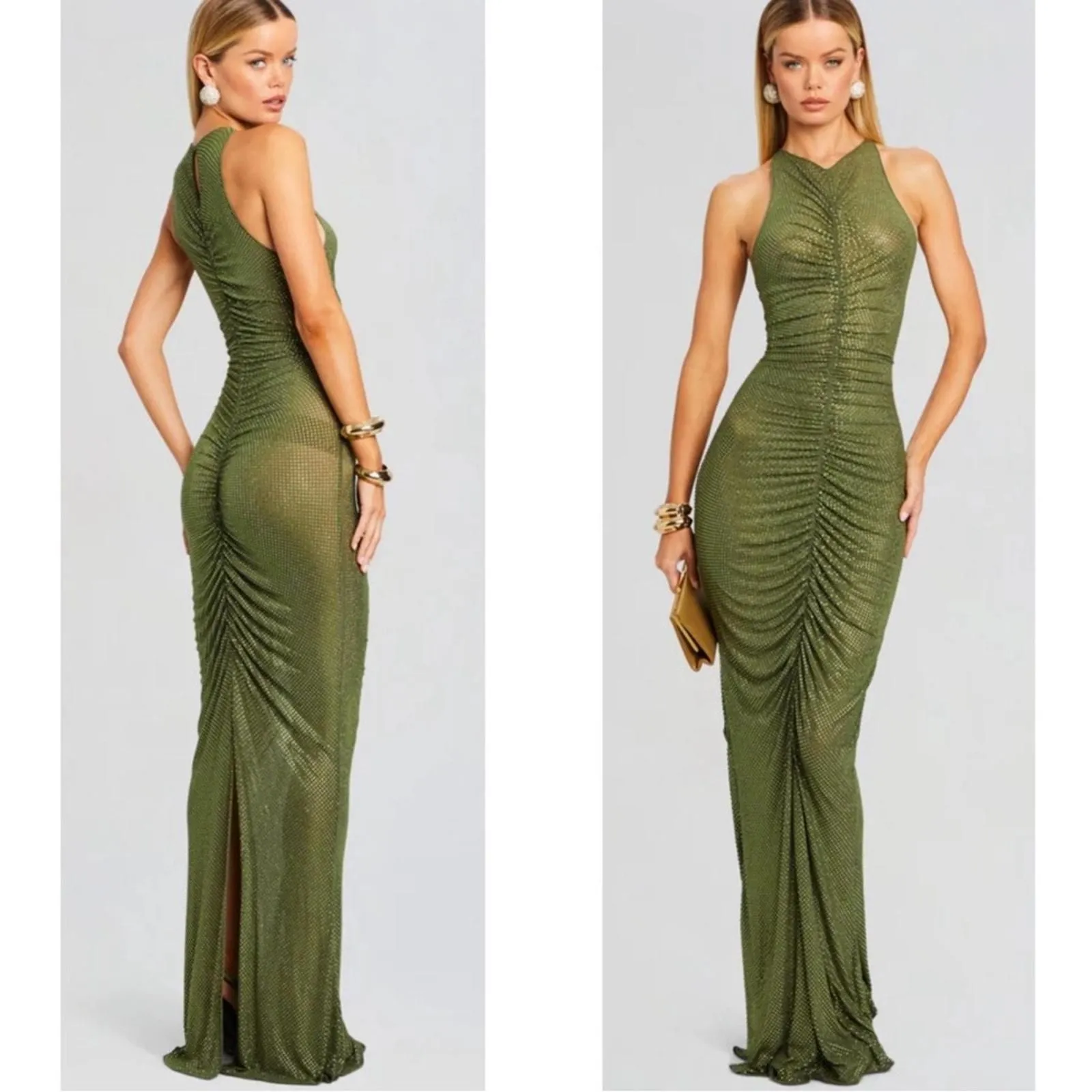 Retrofte Women's Marsann Dress - Military Green - Size Large