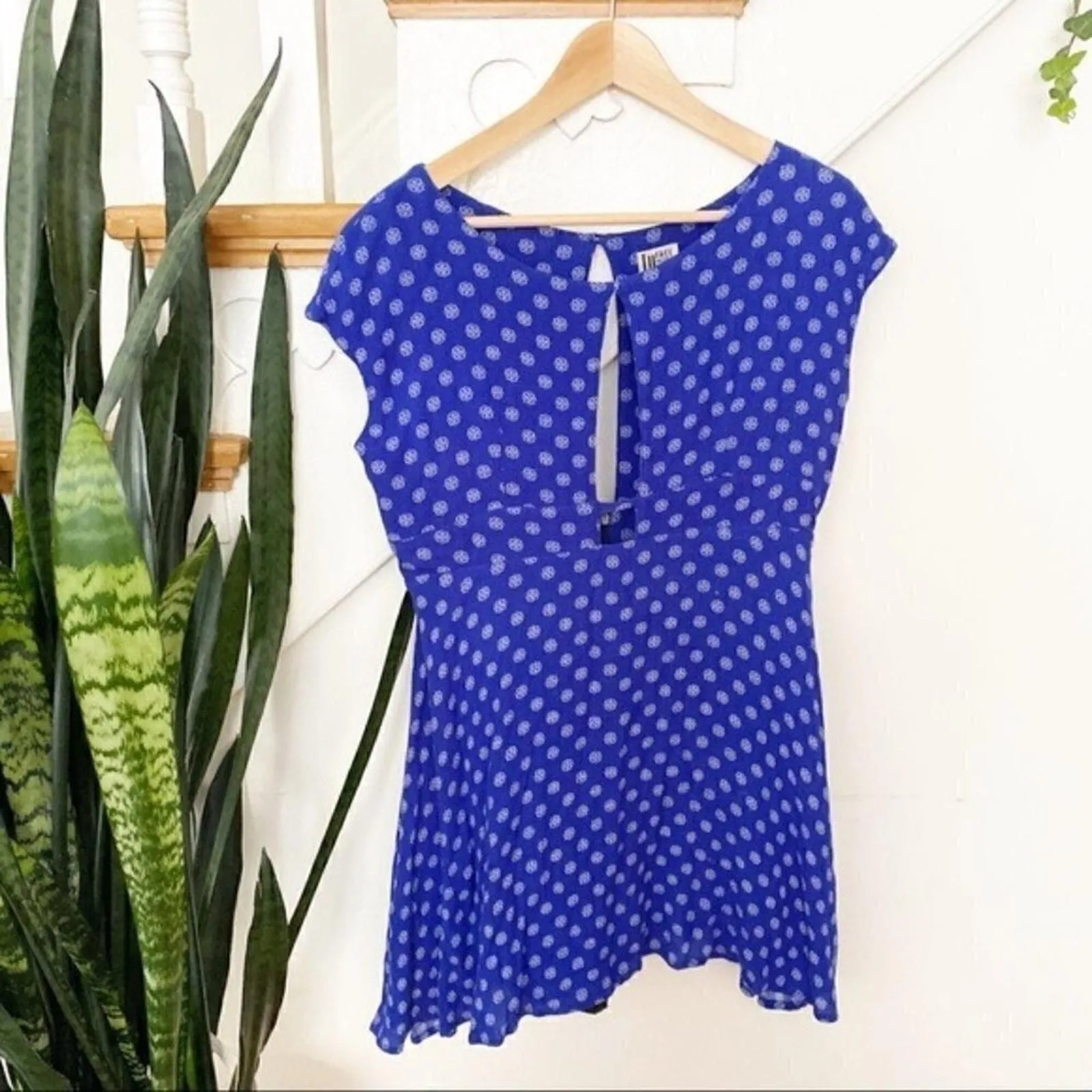 Product image for Free people floral navy blue mini dress sz S - new-without-tags - Free People