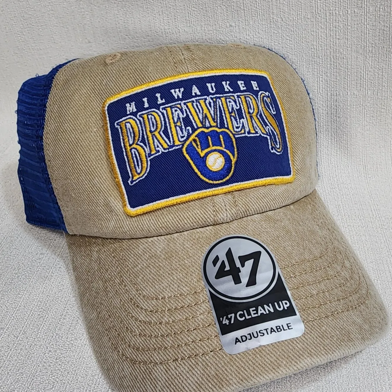 Product image for Milwaukee brewers Snapback trucker hat New ERA   - new-with-tags - MLB