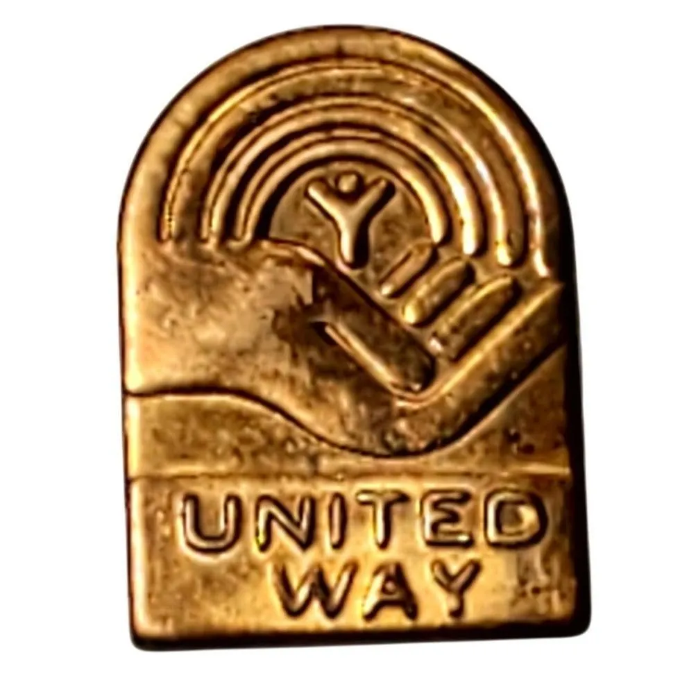Product image for Vintage United Way Lapel Pin Gold Tone School Charity Union Made USA - Other - pre-owned---excellent