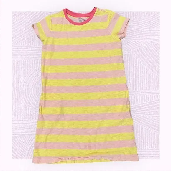 Product image for Primary Girls Striped T-shirt Dress Size 12
