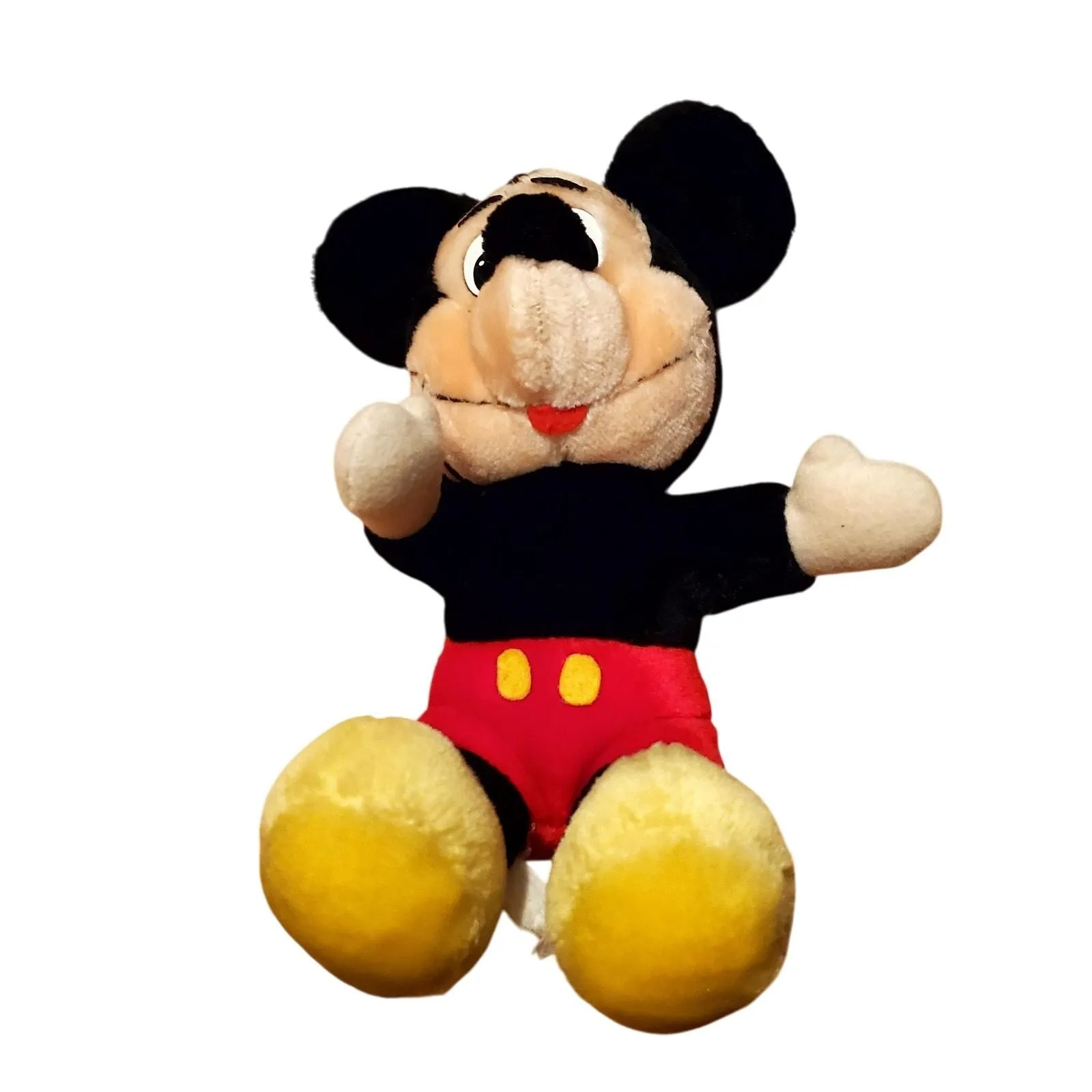 Product image for Vtg Mickey Mouse Walt Disney World Stuffed Plush Toy Collectible Fuzzy 10" - MultiColor - Mickey Mouse - Mouse - used