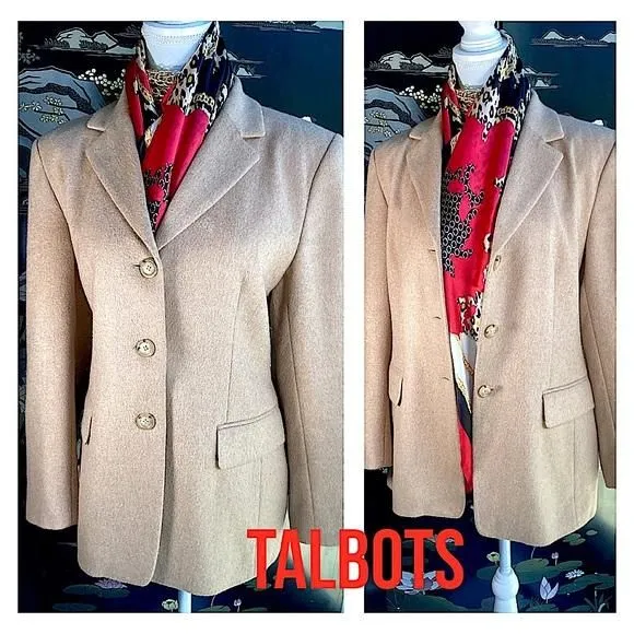 Product image for Talbots Camel Hair Blazer.    H1