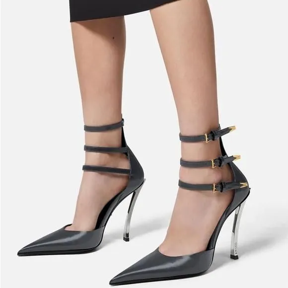 Product image for Versace Pin-Point Pumps in Mixed Metals