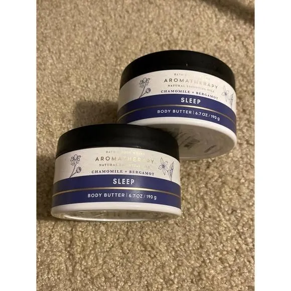Product image for 2x Bath & Body Works Chamomile + Bergamot Aromatherapy Sleep Body Butter