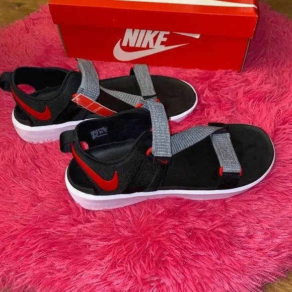 Product image for NIKE Vista Strap Sandals Slides DJ6606-002 White Black Red Men's Size 15 NEW