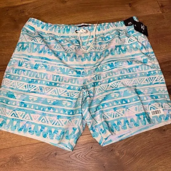 Product image for NWT$40 O'Neill Men's Smash Up Volley Swim Trunks Turquoise size XXL stretch