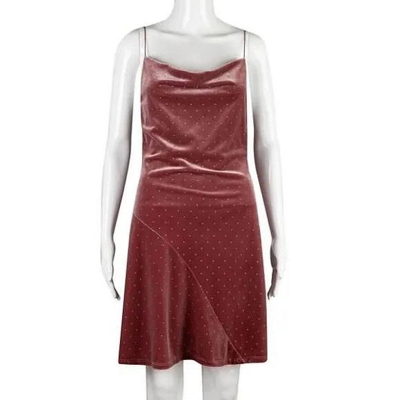 Product image for 149- Speechless NWT Dusty Pink Spaghetti Strap Mini Dress, Size Small