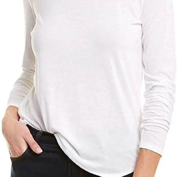 Product image for 401 Vince EUC White 3/4 Sleeve Top, Size Medium