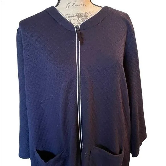 Product image for Croft & Barrow Navy robe size Large