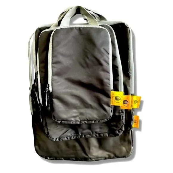 Product image for LuggageFit Limitless Waterproof Compression Travel Packing Cubes 4 Pc. Set Black