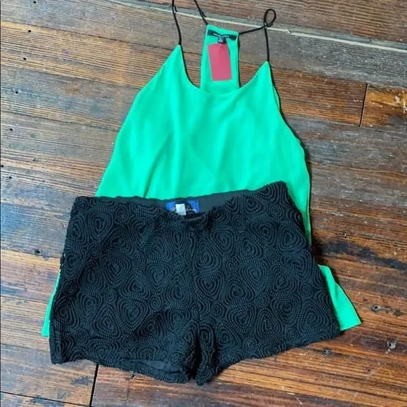 Product image for Blue Rain embellished black shorts stretch!