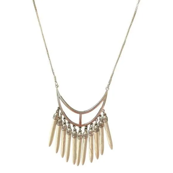 Product image for STONE age White necklace 18"